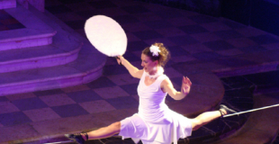 Funambule et numéro de fildefériste