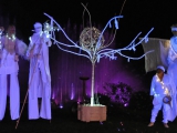 Spectacle d'échassiers lumineux pour les festivités de Noël (67)