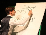 Artiste mémorisateur en soirée de clôture de la Semaine du Cerveau (31)